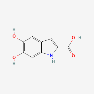 5,6-Dihydroxy-1H-indole-2-carboxylic acid chemical structure (CAS 4790-08-3)