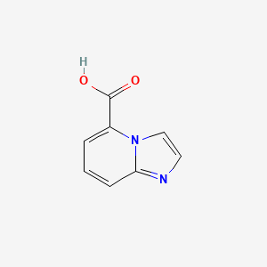 Imidazo[1,2-a]pyridine-5-carboxylic acid chemical structure (CAS 479028-72-3)