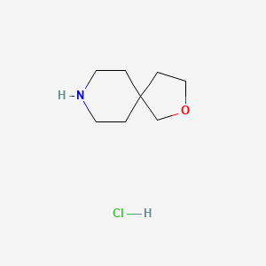 2-Oxa-8-azaspiro[4.5]decane hydrochloride chemical structure (CAS 479195-19-2)