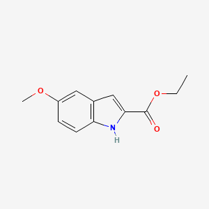 Ethyl5-methoxyindole-2-carboxylate chemical structure (CAS 4792-58-9)