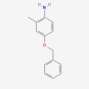 4-(Benzyloxy)-2-methylaniline chemical structure (CAS 4792-60-3)