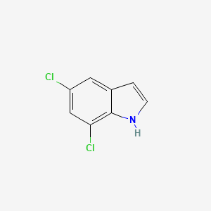 5,7-Dichloro-1H-indole chemical structure (CAS 4792-72-7)