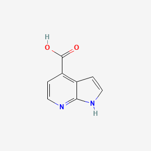 1H-Pyrrolo[2,3-b]pyridine-4-carboxylic acid chemical structure (CAS 479553-01-0)