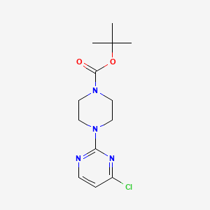 tert-Butyl 4-(4-chloropyrimidin-2-yl)piperazine-1-carboxylate chemical structure (CAS 479691-42-4)