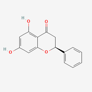 (S)-5,7-Dihydroxy-2-Phenylchroman-4-One chemical structure (CAS 480-39-7)