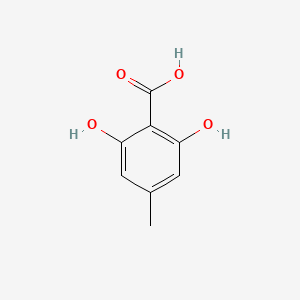 2,6-Dihydroxy-4-methylbenzoic acid chemical structure (CAS 480-67-1)