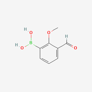 3-Formyl-2-methoxyphenylboronic acid chemical structure (CAS 480424-49-5)
