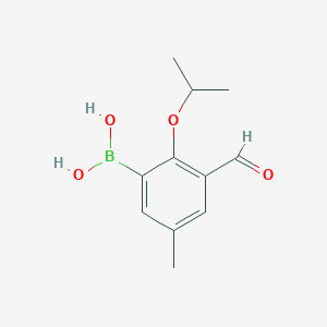 (3-Formyl-2-isopropoxy-5-methylphenyl)boronic acid chemical structure (CAS 480424-52-0)