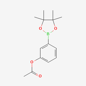 3-(4,4,5,5-Tetramethyl-1,3,2-dioxaborolan-2-yl)phenyl acetate chemical structure (CAS 480424-69-9)