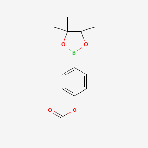 4-(4,4,5,5-Tetramethyl-1,3,2-dioxaborolan-2-yl)phenyl acetate chemical structure (CAS 480424-70-2)