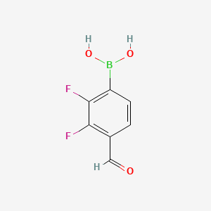 (2,3-Difluoro-4-formylphenyl)boronic acid chemical structure (CAS 480424-84-8)