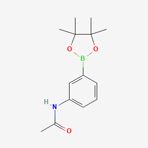 N-(3-(4,4,5,5-Tetramethyl-1,3,2-dioxaborolan-2-yl)phenyl)acetamide chemical structure (CAS 480424-93-9)