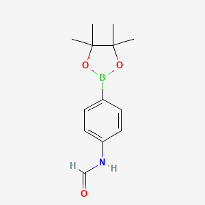 N-(4-(4,4,5,5-Tetramethyl-1,3,2-dioxaborolan-2-yl)phenyl)formamide chemical structure (CAS 480424-94-0)