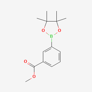 Methyl 3-(4,4,5,5-tetramethyl-1,3,2-dioxaborolan-2-yl)benzoate chemical structure (CAS 480425-35-2)