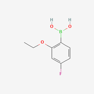 2-Ethoxy-4-fluorophenylboronic acid chemical structure (CAS 480438-58-2)