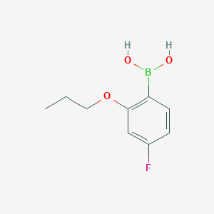 (4-Fluoro-2-propoxyphenyl)boronic acid chemical structure (CAS 480438-60-6)