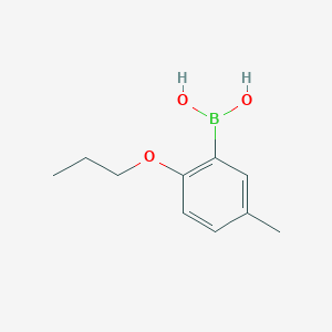 (5-Methyl-2-propoxyphenyl)boronic acid chemical structure (CAS 480438-70-8)