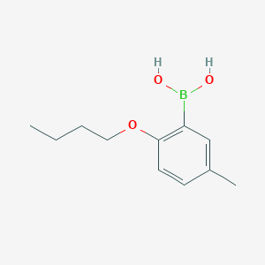 2-Butoxy-5-methylphenylboronic acid chemical structure (CAS 480438-72-0)
