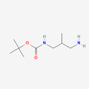 N-Boc-2-methyl-1,3-propanediamine chemical structure (CAS 480452-05-9)