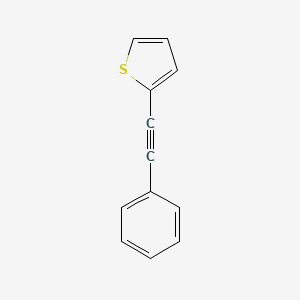 2-(Phenylethynyl)thiophene chemical structure (CAS 4805-17-8)