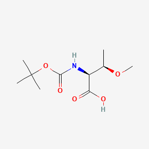 (2S,3R)-2-((tert-Butoxycarbonyl)amino)-3-methoxybutanoic acid chemical structure (CAS 48068-25-3)