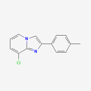 8-Chloro-2-(p-tolyl)imidazo[1,2-a]pyridine chemical structure (CAS 481049-41-6)