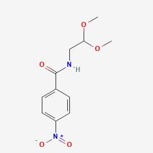 N-(2,2-Dimethoxyethyl)-4-nitrobenzamide chemical structure (CAS 481053-42-3)