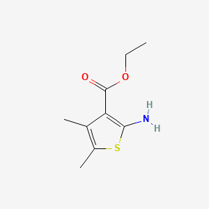 Ethyl 2-amino-4,5-dimethylthiophene-3-carboxylate chemical structure (CAS 4815-24-1)