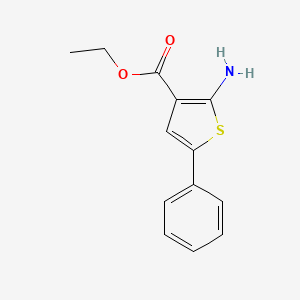 Ethyl 2-amino-5-phenylthiophene-3-carboxylate chemical structure (CAS 4815-34-3)