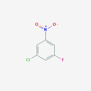 1-Chloro-3-fluoro-5-nitrobenzene chemical structure (CAS 4815-64-9)