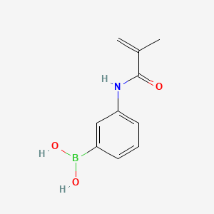 (3-Methacrylamidophenyl)boronic acid chemical structure (CAS 48150-45-4)