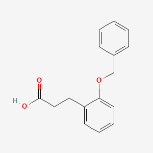 3-(2-(Benzyloxy)phenyl)propanoic acid chemical structure (CAS 48179-00-6)