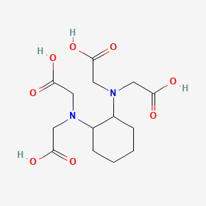 1,2-Cyclohexylenedinitrilotetraacetic acid chemical structure (CAS 482-54-2)