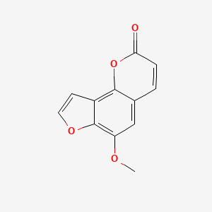 6-Methoxy-2H-furo[2,3-h]chromen-2-one chemical structure (CAS 483-66-9)