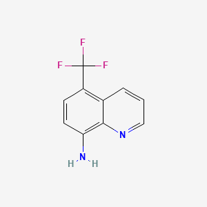 5-(Trifluoromethyl)quinolin-8-amine chemical structure (CAS 483-69-2)