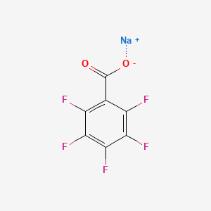 Sodium 2,3,4,5,6-pentafluorobenzoate chemical structure (CAS 4830-57-3)