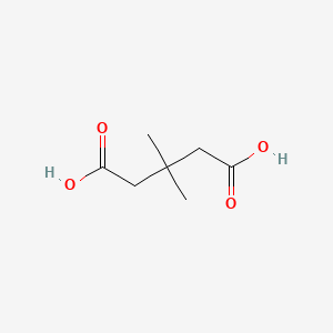 3,3-Dimethylpentanedioic acid chemical structure (CAS 4839-46-7)