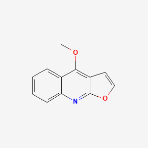 4-Methoxyfuro[2,3-b]quinoline chemical structure (CAS 484-29-7)