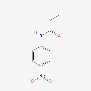 N-(4-Nitrophenyl)propionamide chemical structure (CAS 4850-93-5)