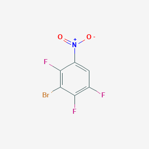 3-Bromo-1,2,4-trifluoro-5-nitrobenzene chemical structure (CAS 485318-76-1)