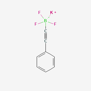 Potassium trifluoro(phenylethynyl)borate chemical structure (CAS 485338-93-0)