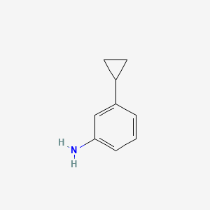 3-Cyclopropylaniline chemical structure (CAS 485402-64-0)