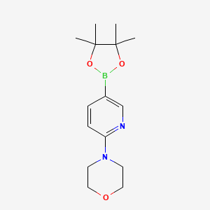 4-(5-(4,4,5,5-Tetramethyl-1,3,2-dioxaborolan-2-yl)pyridin-2-yl)morpholine chemical structure (CAS 485799-04-0)