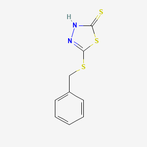 5-(Benzylthio)-1,3,4-thiadiazole-2-thiol chemical structure (CAS 4858-36-0)