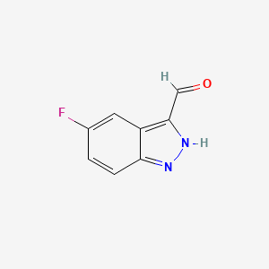 5-Fluoro-1H-indazole-3-carbaldehyde chemical structure (CAS 485841-48-3)