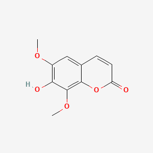 7-Hydroxy-6,8-dimethoxy-2H-chromen-2-one chemical structure (CAS 486-21-5)