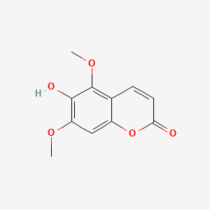 6-Hydroxy-5,7-dimethoxy-2H-chromen-2-one chemical structure (CAS 486-28-2)