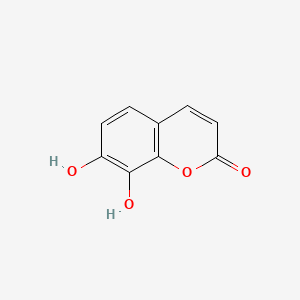 7,8-Dihydroxy-2H-chromen-2-one chemical structure (CAS 486-35-1)
