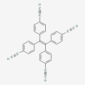1,1,2,2-Tetrakis(4-ethynylphenyl)ethene chemical structure (CAS 4863-90-5)