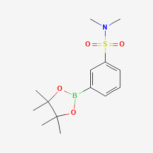 N,N-Dimethyl-3-(4,4,5,5-tetramethyl-1,3,2-dioxaborolan-2-yl)benzenesulfonamide chemical structure (CAS 486422-05-3)